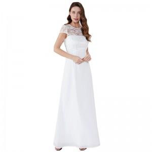 تسرب عودة الرباط مساء 2019 ملابس طويلة امرأة ثوب أبيض فستان ماكسي JCGJ190315079