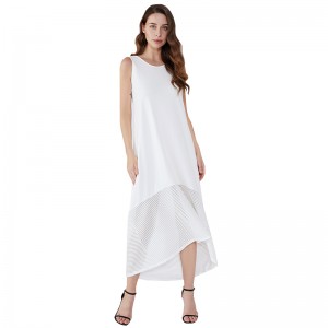 Roupas femininas ملابس من القطن الأبيض المرأة فستان الدانتيل